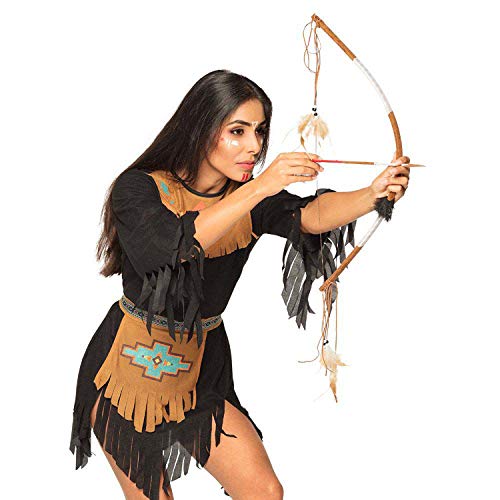 Boland Arco y flecha deluxe, longitud 61 cm y 35 cm, juego auténtico, indios, salvaje oeste, guerrero, vaquero, disfraz, carnaval, fiesta temática