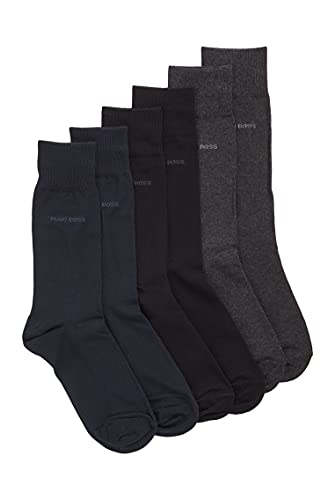 BOSS 3Pack Regular-Length Socks Calcetines, Multicolor (Open Miscellaneous 962), 43-46 (Pack de 3) para Hombre