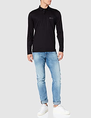 BOSS Pauluxx Camisa de Polo, Negro1, XL para Hombre