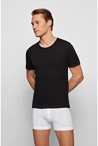 BOSS T-shirt Rn 3p Co, Camiseta, para Hombre, Negro (Black), Large