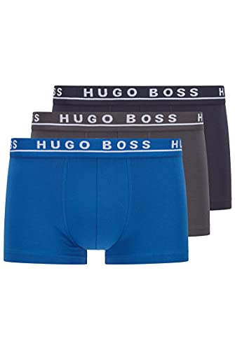 BOSS Trunk 3Pack Co/El Bóxer, Azul (Open Blue 487), Medium para Hombre