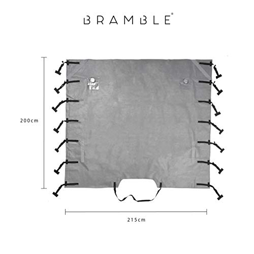 BRAMBLE Cubierta de Caravana - con Luces LED & Las Correas Reflectante | Protección Universal Frontal de Remolque