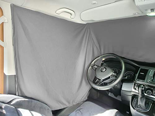 BREMER SITZBEZÜGE Blackout - Juego de cortinas frontales compatibles con FIAT Ducato tipo 250 a partir de 2006, protección solar, camping, accesorios para cortinas, opacas