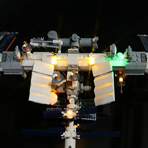 BRIKSMAX Kit de Iluminación Led para Lego International Space Station,Compatible con Ladrillos de Construcción Lego Modelo 21321, Juego de Legos no Incluido
