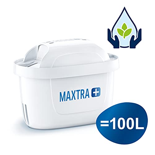 BRITA Marella blanca – Jarra de Agua Filtrada con 1 cartucho MAXTRA+, Filtro de agua BRITA que reduce la cal y el cloro, Agua filtrada para un sabor óptimo, 2.4L