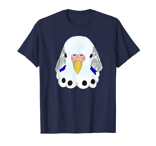 Budgie Head - Cabeza de periquito femenina blanca y azul Camiseta