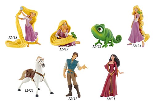 Bullyland 12422 - Figura de Juego, Walt Disney Rapunzel, Pascal, Aprox. 6 cm de Altura, Figura Pintada a Mano, sin PVC, para Que los niños jueguen de Forma imaginativa