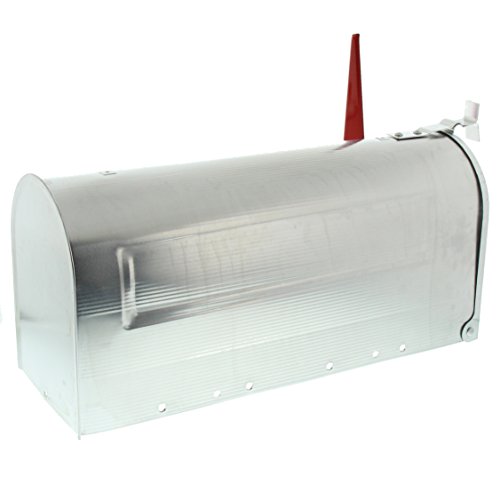 BURG-WÄCHTER Buzón americano, U.S. Mailbox con bandera abatible sin placa para nombre, Aluminio, US-Box 892 ALU