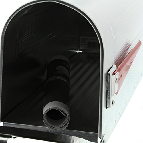BURG-WÄCHTER Buzón americano, U.S. Mailbox con bandera abatible sin placa para nombre, Aluminio, US-Box 892 ALU