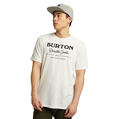 Burton Durable Goods Camiseta, Hombre, Stout White, XXS