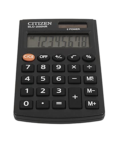 Calculadora de bolsillo Citizen SLD-200NR, Negro