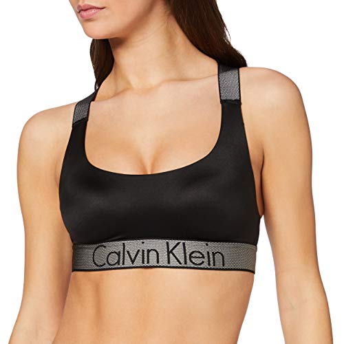 Calvin Klein Bralette Lightly Lined Corsé, Negro (Black 001), 40 (Talla del Fabricante: Large) para Mujer