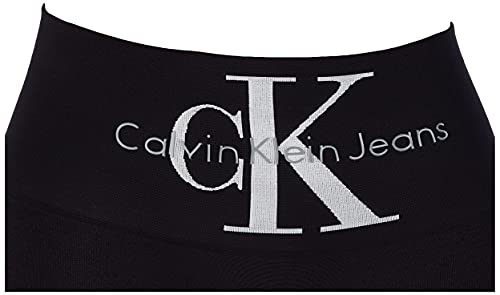 Calvin Klein Logo High Waist-Leggings para Mujer (1 Unidad), Negro, S
