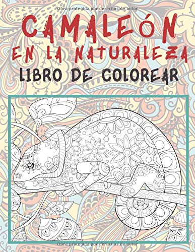 Camaleón en la naturaleza - Libro de colorear 🦎