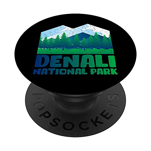Camiseta Parque Nacional Montaña Alaska Parque Monte Denali PopSockets PopGrip Intercambiable