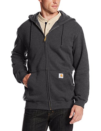 Carhartt Midweight Hooded Zip-Front Sweatshirt, grus, M para Hombre
