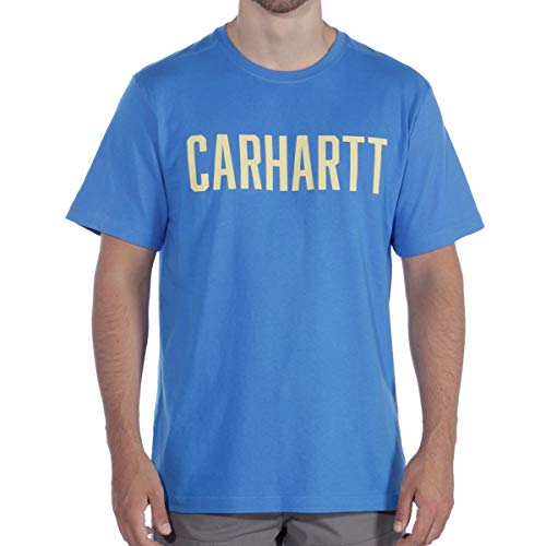Carhartt Southern Block Logo T-Shirt Camiseta, Bolt Blue, M para Hombre