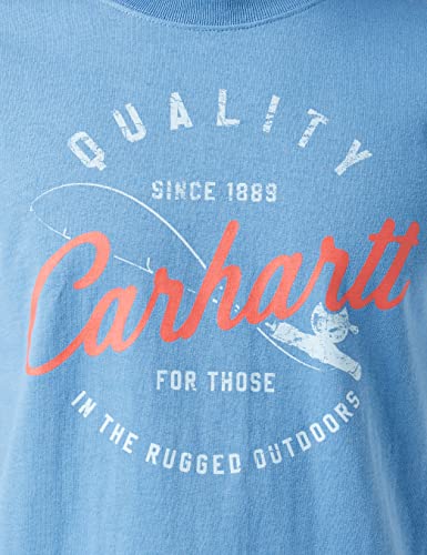 Carhartt Workwear Fishing T-Shirt Camiseta para Hombre, Azul (French), M