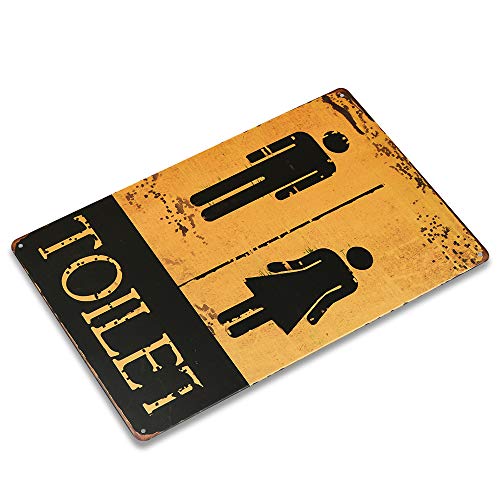 Cartel de entrada para WC WC WC WC para decoración del hogar creativa