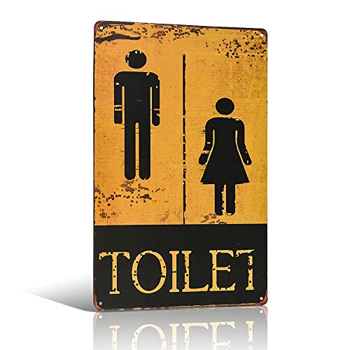 Cartel de entrada para WC WC WC WC para decoración del hogar creativa