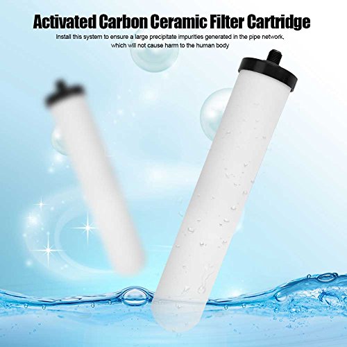 Cartucho de filtro de cerámica lavable de carbón activado de 10 pulgadas, Reemplazo del filtro de agua para Sistema de Filtro de Agua