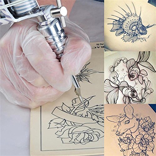Catalpa Blume 10 piezas de piel sintética para ejercicios de tatuaje, sin diseño, 15 cm x 20 cm x 1,5 mm