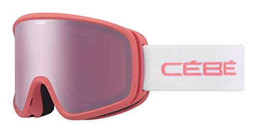 Cébé Razor EVO Gafas para la Nieve, Unisex Adulto, Coral Matte-Light Rose, L