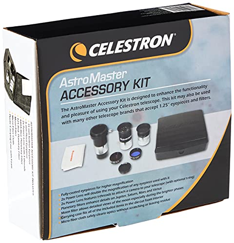 Celestron AstroMaster, Kit de Accesorios para Telescopios, Negro