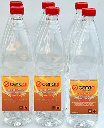 CERAGI Aceite de parafina Pack 6 Botellas