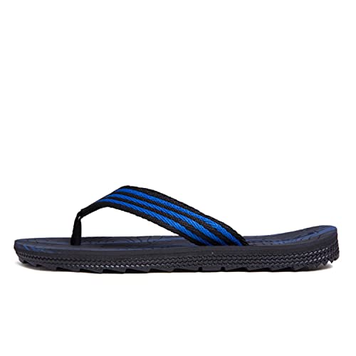 Chanclas para hombre Chanclas de verano para adultos Zapatos de playa y piscina（G/Black blue 44）