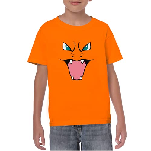 Chari Zard - Camiseta niños Manga Corta (Naranja, 11 años)