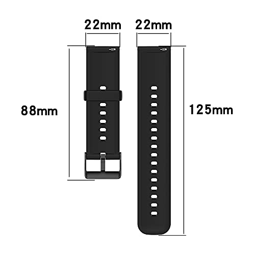 Chofit Correas compatibles con Huawei Watch 3/Watch 3 Pro correa, silicona suave y colorida, banda de liberación rápida para correas de reloj de 22 mm