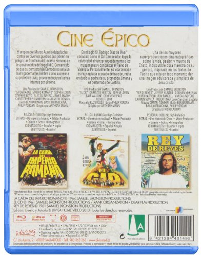 Cine Épico (Incluye 3 Películas) [Blu-ray]