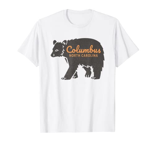 Ciudades de montaña de Carolina del Norte Bear Columbus, CAROLINA DE Camiseta