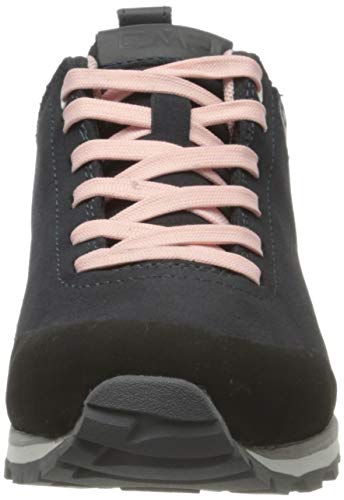 CMP – F.lli Campagnolo Elettra Low Wmn Hiking Shoe WP, Zapatillas de Senderismo Mujer, Negro Antracite Pastel Pink 70ue, 39 EU