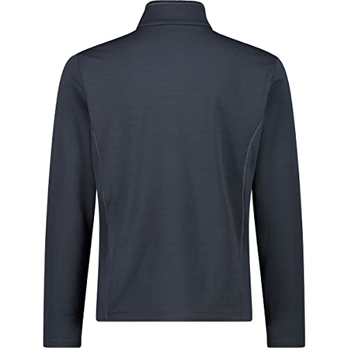 CMP Grid Tech Fleece Sweatshirt with Half Zip Chaqueta de Forro Polar, Titanio, 48 para Hombre
