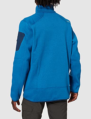 CMP Knit Tech mélange Fleece Jacket Chaqueta de Forro Polar, Storm, 56 para Hombre