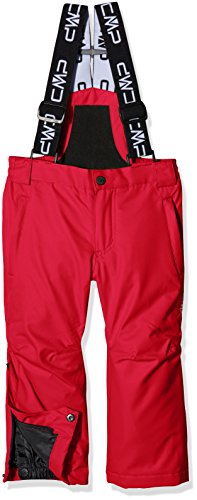CMP Pantalones de esquí, otoño/invierno, unisex, color rojo (ferrari), tamaño 8 años (128 cm)
