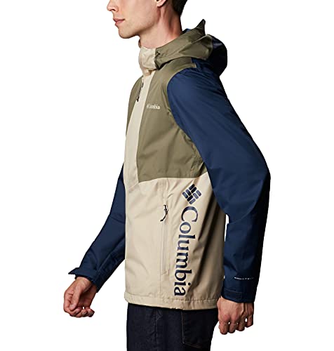 Columbia Chaqueta Inner Limits II Shell, Ancient Fossil, Coll Navy, Stone Green, 4XL Largo para Hombre