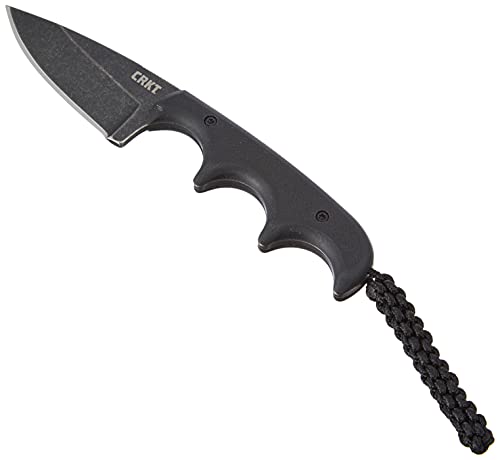 COLUMBIA RIVER KNIFE & TOOL CRKT Minimalist Drop Point - Cuchillo de Excursionismo, Color Negro, Talla única