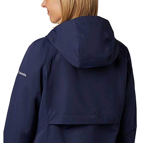 Columbia South Canyon, Chaqueta impermeable, Mujer, Azul oscuro (Nocturnal), XL
