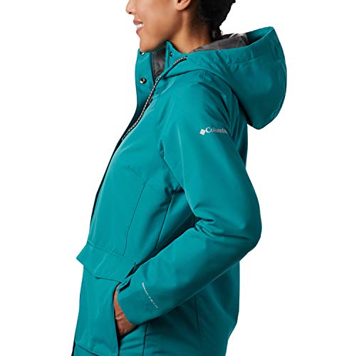 Columbia South Canyon Chaqueta Impermeable, Mujer, Verde (Waterfall), XS