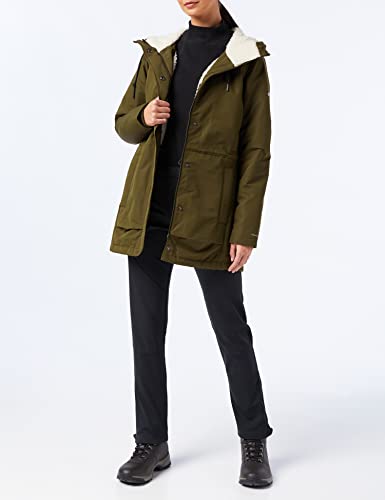 Columbia South Canyon Sherpa, Chaqueta impermeable forrada de Sherpa, Mujer, Verde (Olive Green) Talla M