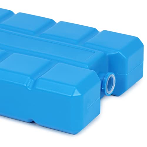 com-four® 3X Paquetes de Hielo Big Pack en Azul - Elementos de Refrigeración para Nevera y Caja Fría - Baterías de Refrigeración para el Hogar y el Ocio