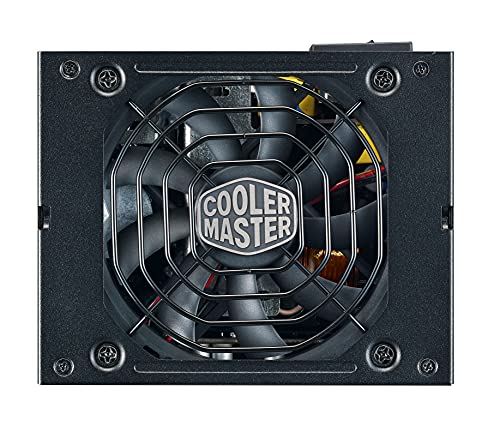 Cooler Master V850 SFX Gold - Fuente de Alimentación 850W 80 PLUS Gold Fully Modular, PSU SFF/mini-ITX, Ventilador Silencioso FDB 92mm, Modo Semi-Fanless, Soporte SFX/ATX, Plug UE, 10 Años de Garantía