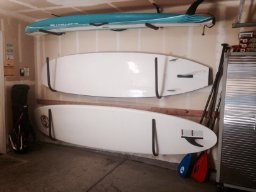 COR Surf Estantería para tablas de pádel| Estante de techo y pared para tablas de surf y SUP para el garaje y el hogar
