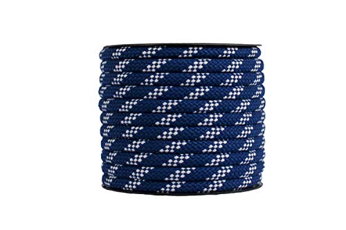Cordamarket cord. skota nylon 10 mm platinium line azul/blanco 25 mts