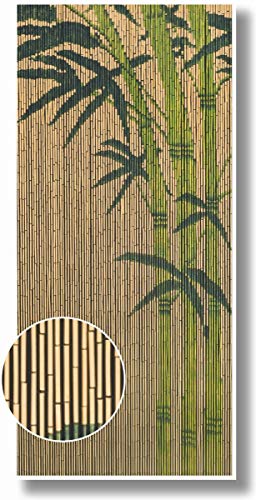 Cortina de bambú Provence Outillage que funciona como puerta de aprox. 90 x 200 cm (anchura x altura)