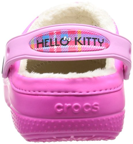 crocs CC Hello Kitty Bow L, Zuecos para Niñas, Rosa (Neon Magenta), 32/33 EU