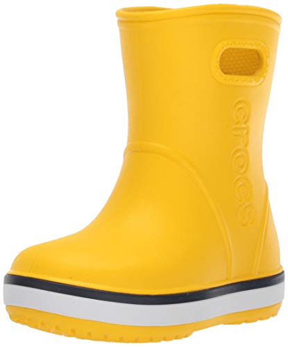 Crocs Crocband Rain Boot K Unisex Niños Crocband Rain Boot K, Amarilo (Yellow/Navy), 30/31 EU